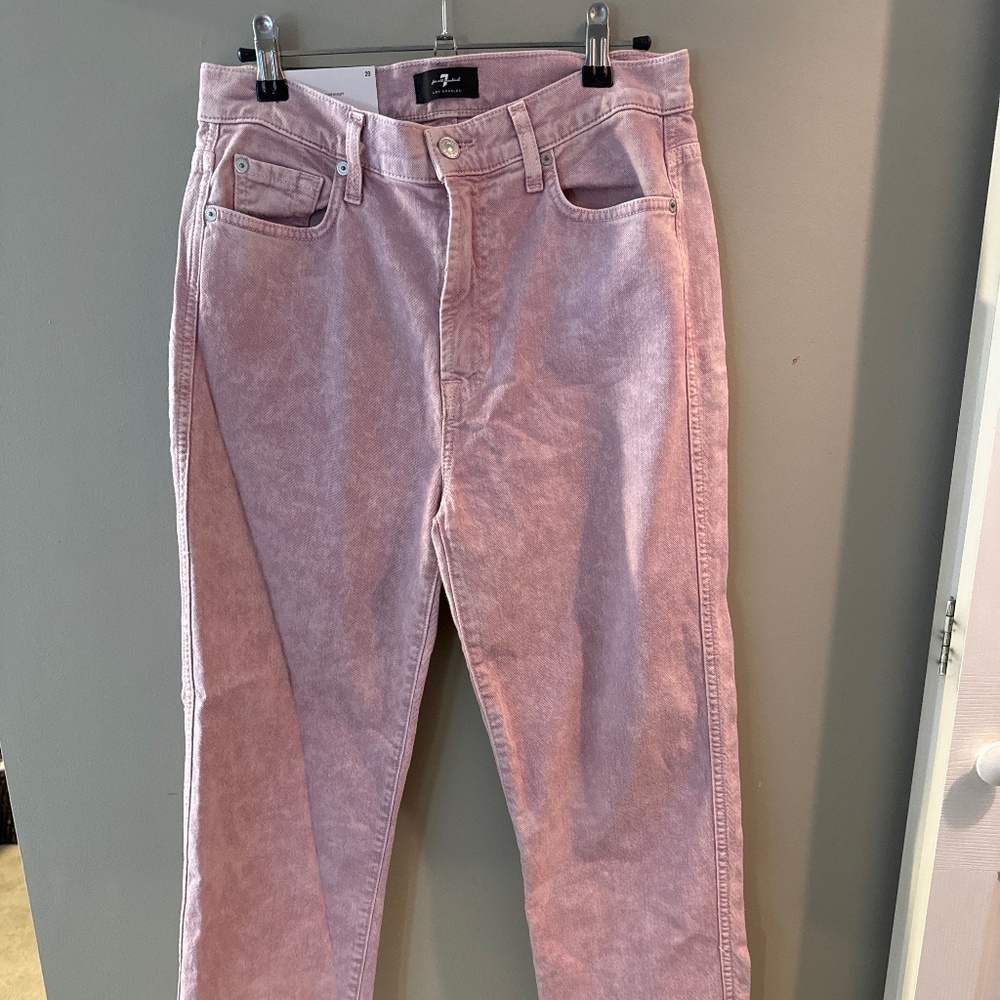 7 for all man kind HW cropper straight jeans